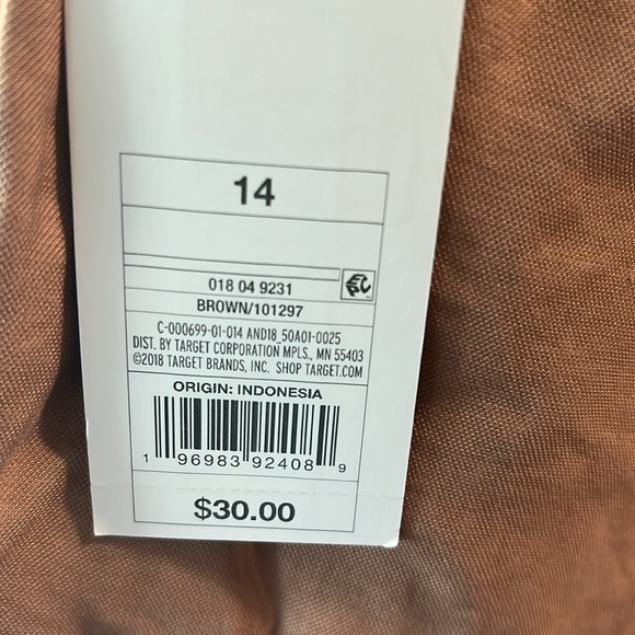 Brown 14R slim leg pant - Picture 4 of 12